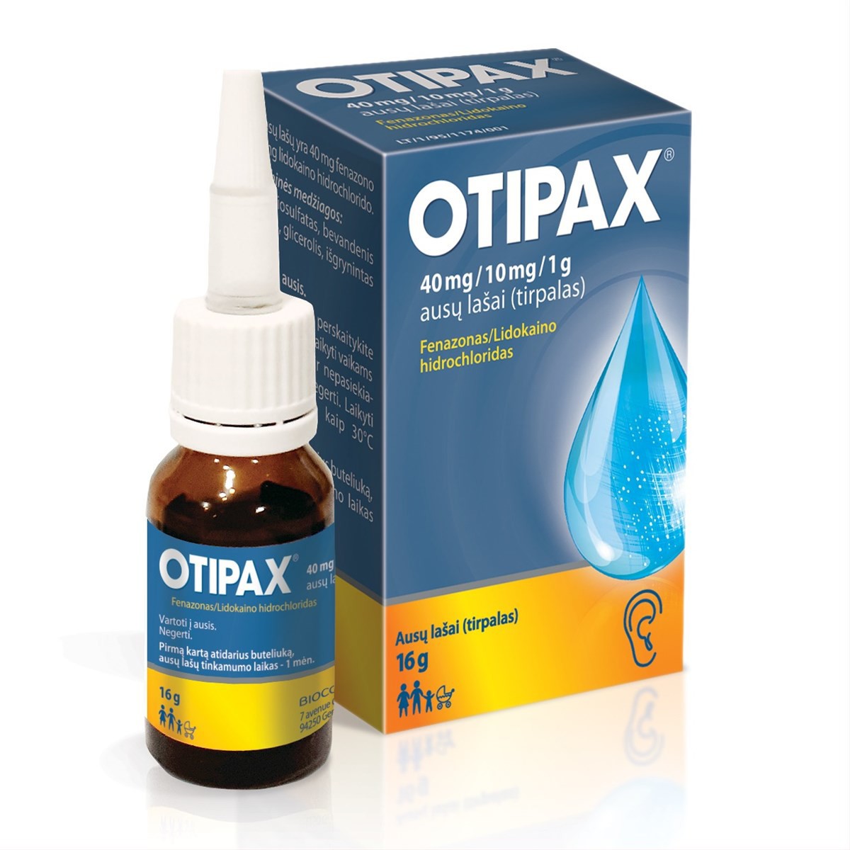 OTIPAX 40 mg/10 mg/g