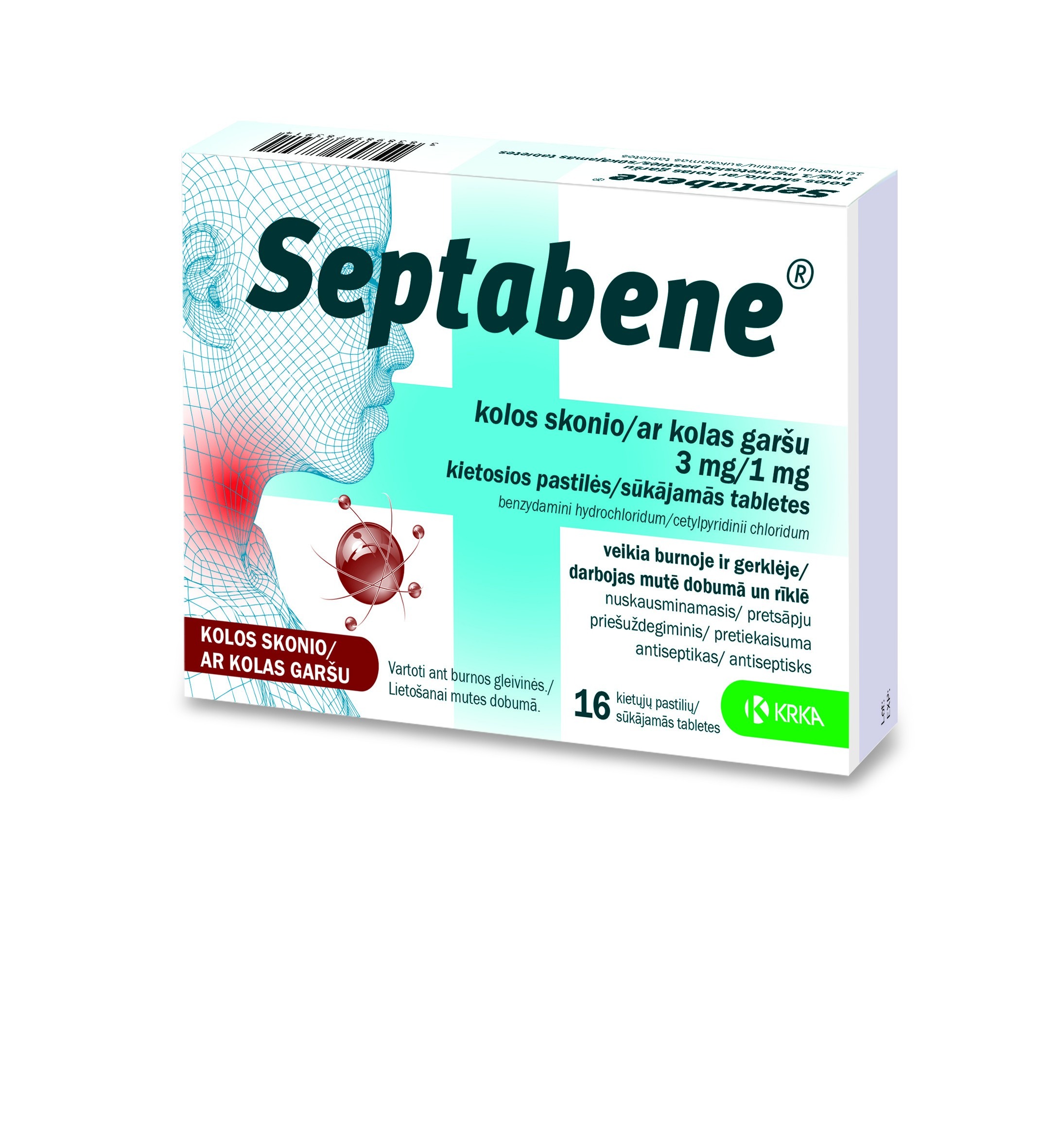 Septabene kolos skonio 3 mg/1 mg