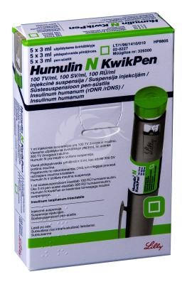 Humulin N KwikPen 100 TV/ml
