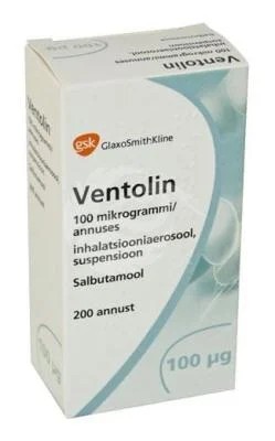 Ventolin Inhaler CFC-Free 100 µg/išpurškime