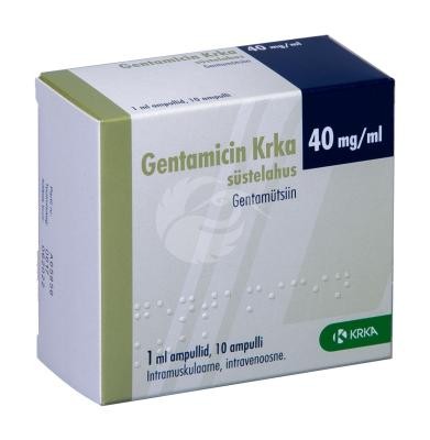 Gentamicin Krka 40 mg/ml