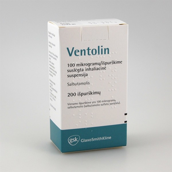 Ventolin 100 µg/išpurškime