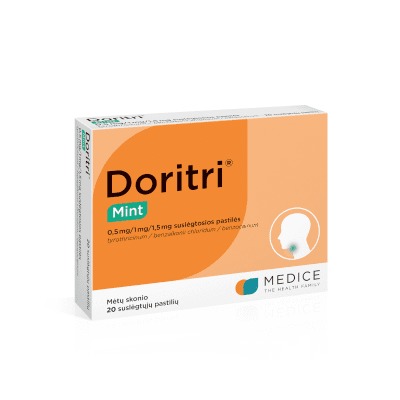 Doritri Mint 1 mg/1,5 mg/0,5 mg