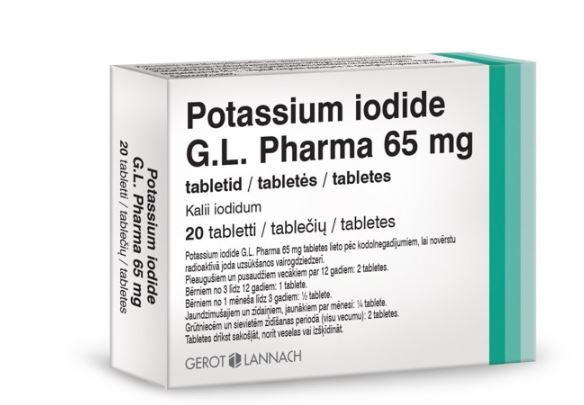Potassium iodide G.L. Pharma 65 mg
