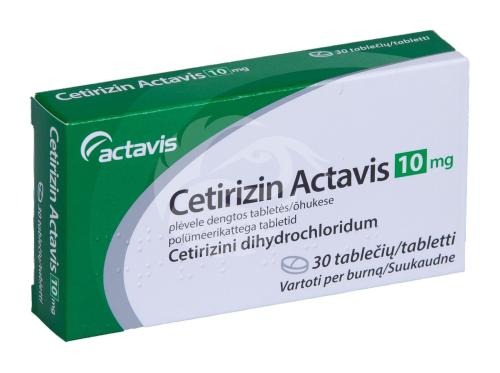 Cetirizin Actavis 10 mg