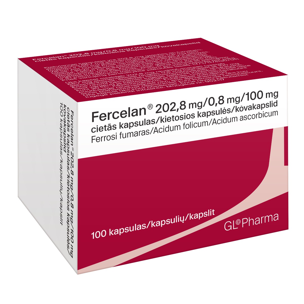 Fercelan 202,8 mg/0,8 mg/100 mg