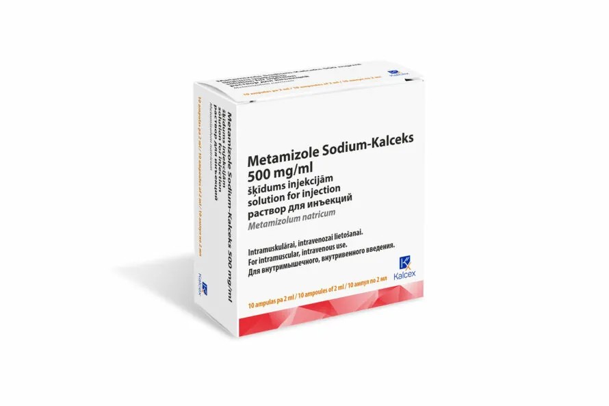 Metamizole sodium Kalceks 500 mg/ml pakuotė