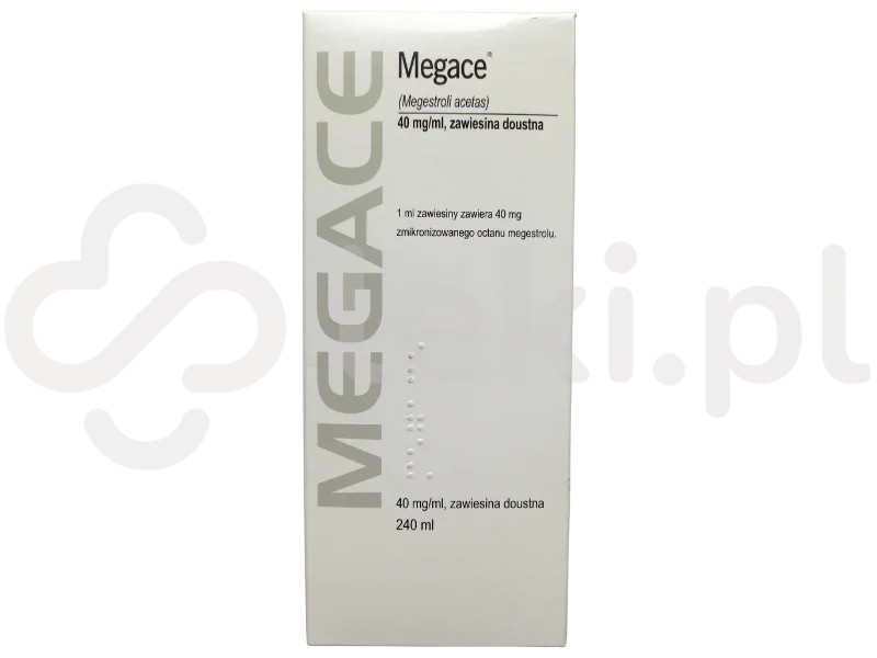 Megace 40 mg/ml pakuotė