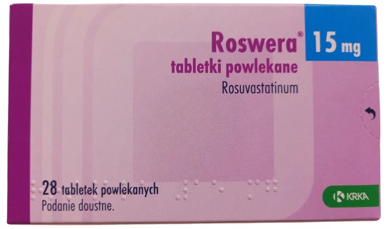 Roswera 15 mg pakuotė