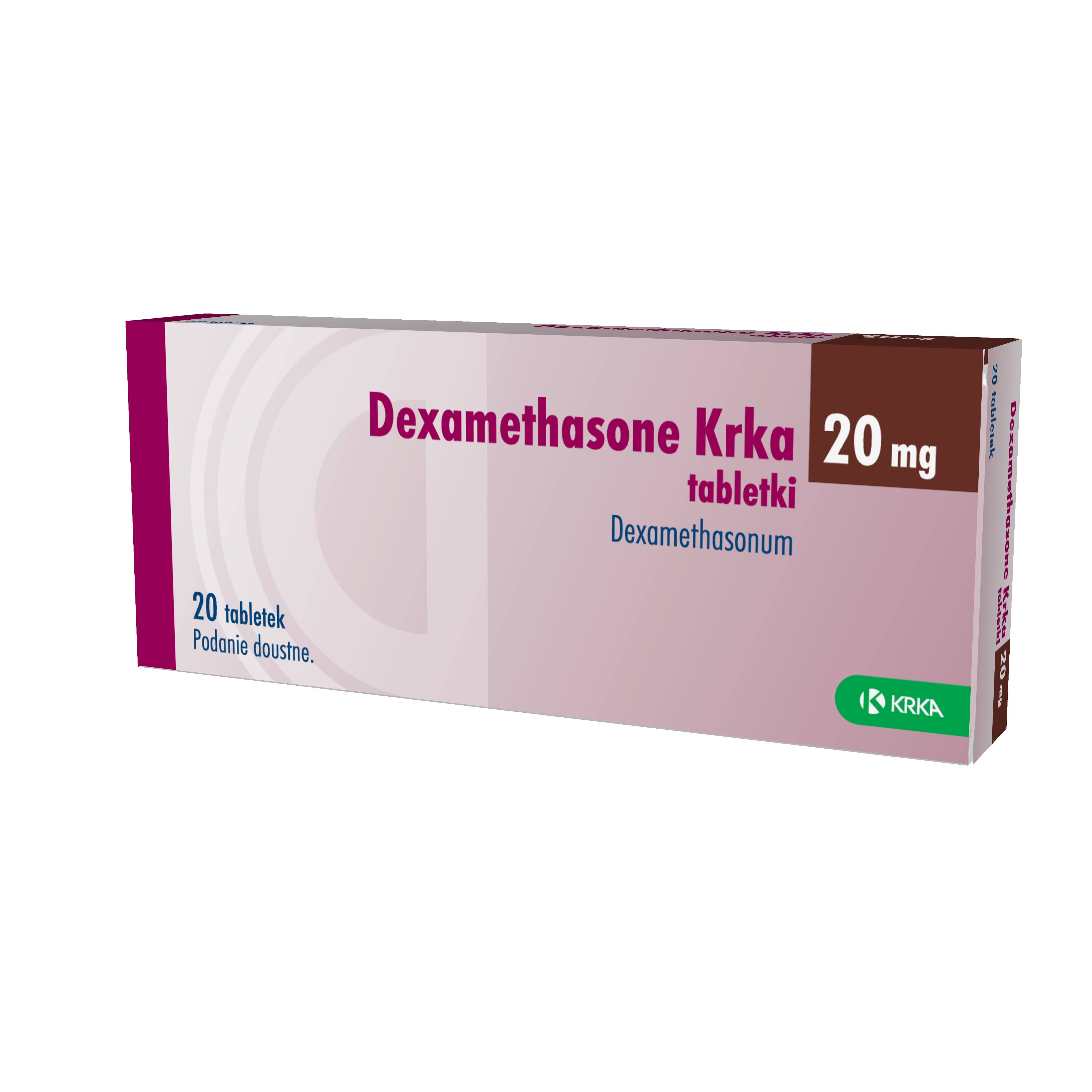 Dexamethasone Krka 20 mg pakuotė