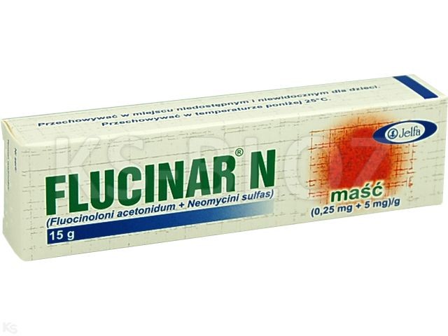 FLUCINAR N 0,25 mg/5 mg/g pakuotė