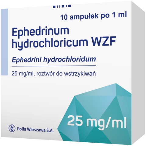 Ephedrinum 25 mg/ml pakuotė