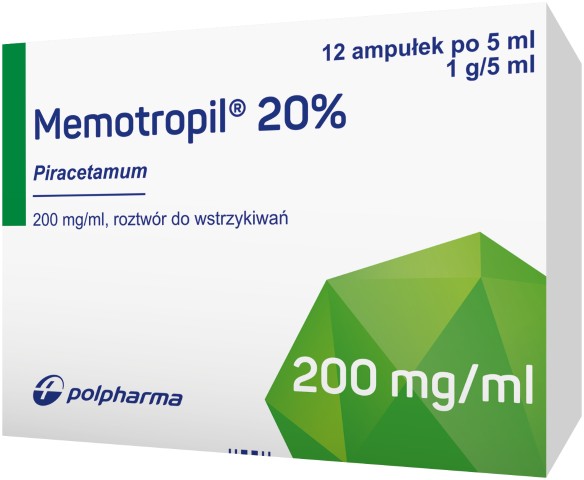 Memotropil 200 mg/ml pakuotė