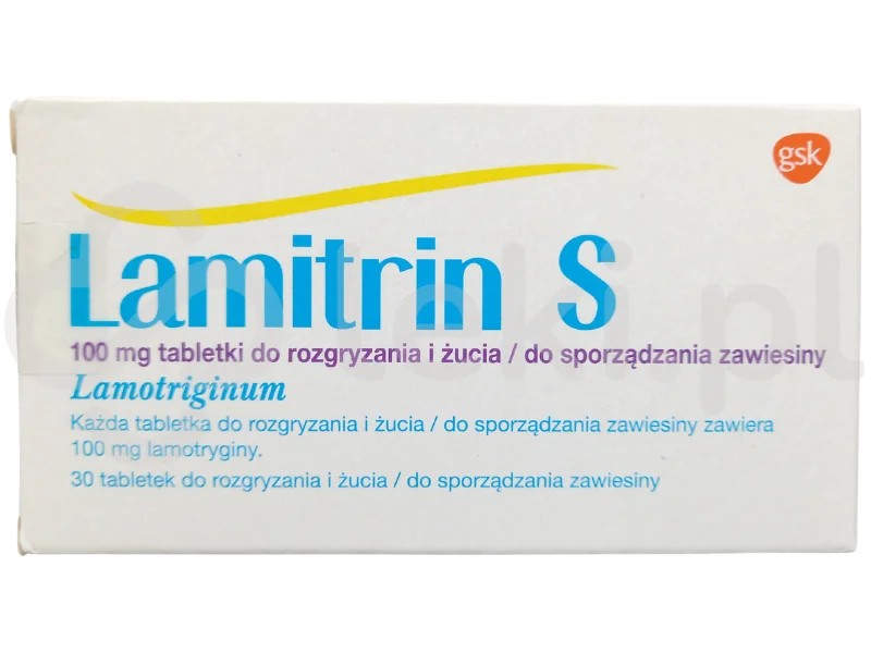 Lamitrin S 100 mg pakuotė