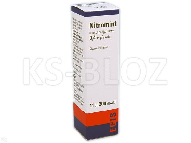 Nitromint 400 µg/išpurškime pakuotė