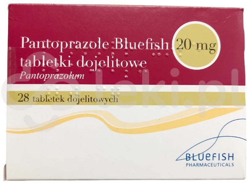 Pantoprazol Bluefish 20 mg pakuotė