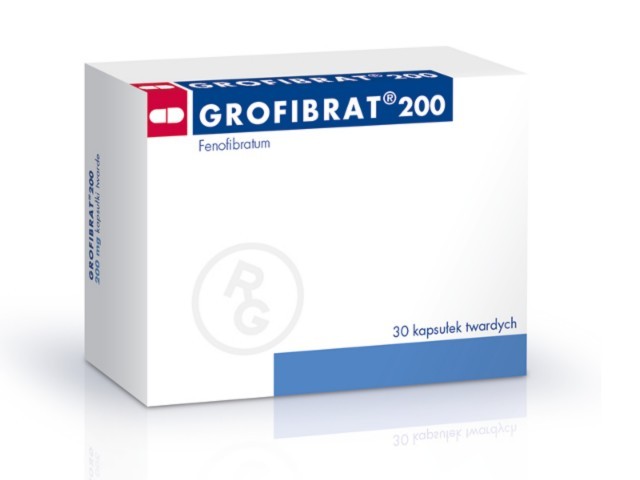 Grofibrat 200 mg pakuotė