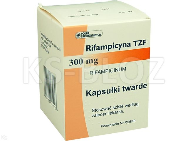 Rifampicyna TZF 300 mg pakuotė