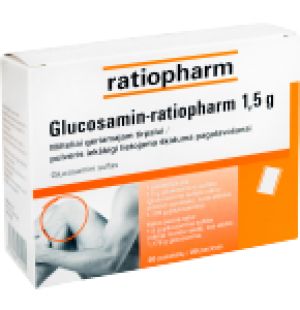 Glucosamin-ratiopharm 1,5 g pakuotė