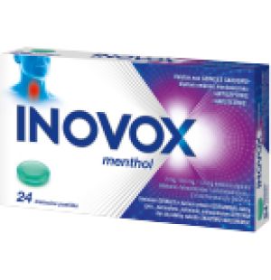 Inovox menthol 2 mg/0,6 mg/1,2 mg pakuotė