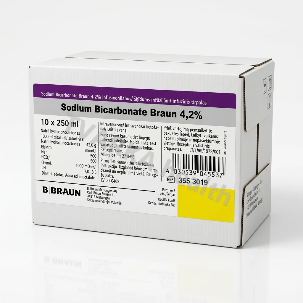 Sodium Bicarbonate Braun 42 g/1000 ml – pakuotės iliustracija