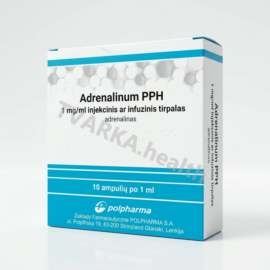 Adrenalinum PPH [ADRENALINUM WZF Polfa] 1 mg/ml – pakuotės iliustracija