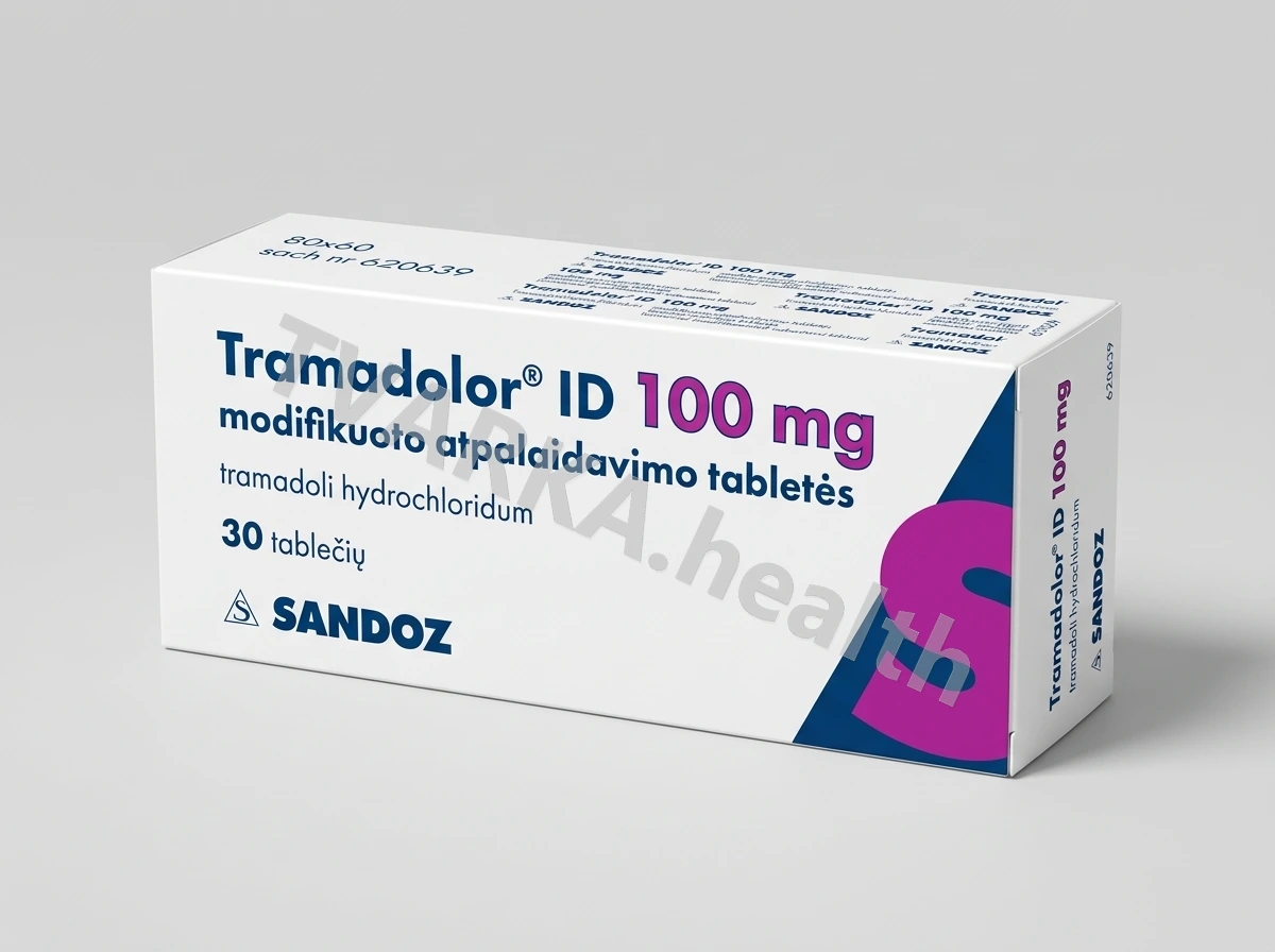 Tramadolor ID 100 mg – pakuotės iliustracija
