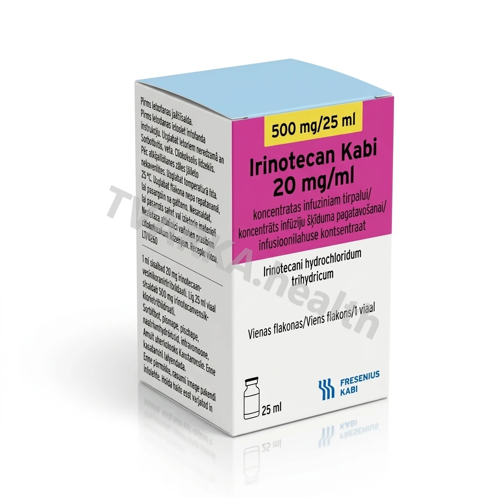 Irinotecan Kabi 20 mg/ml – pakuotės iliustracija