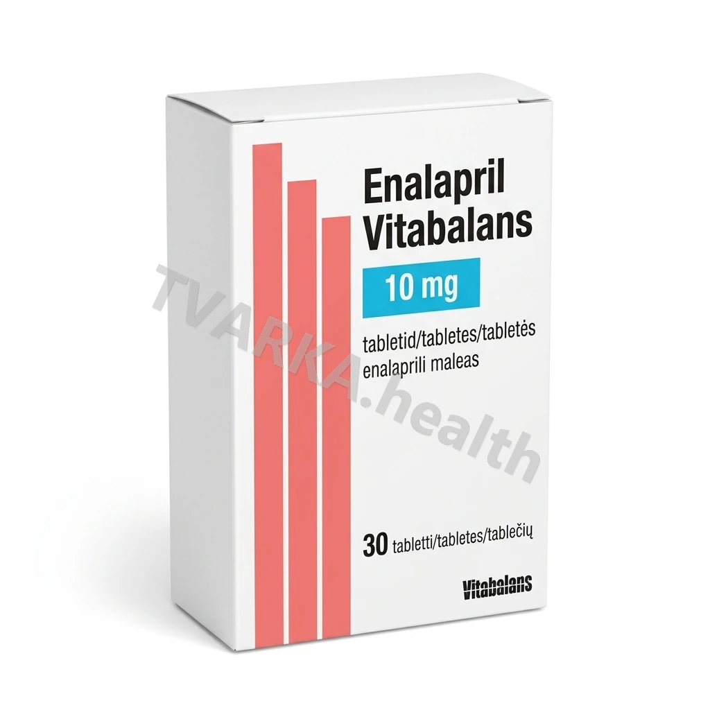 Enalapril Vitabalans 10 mg – pakuotės iliustracija