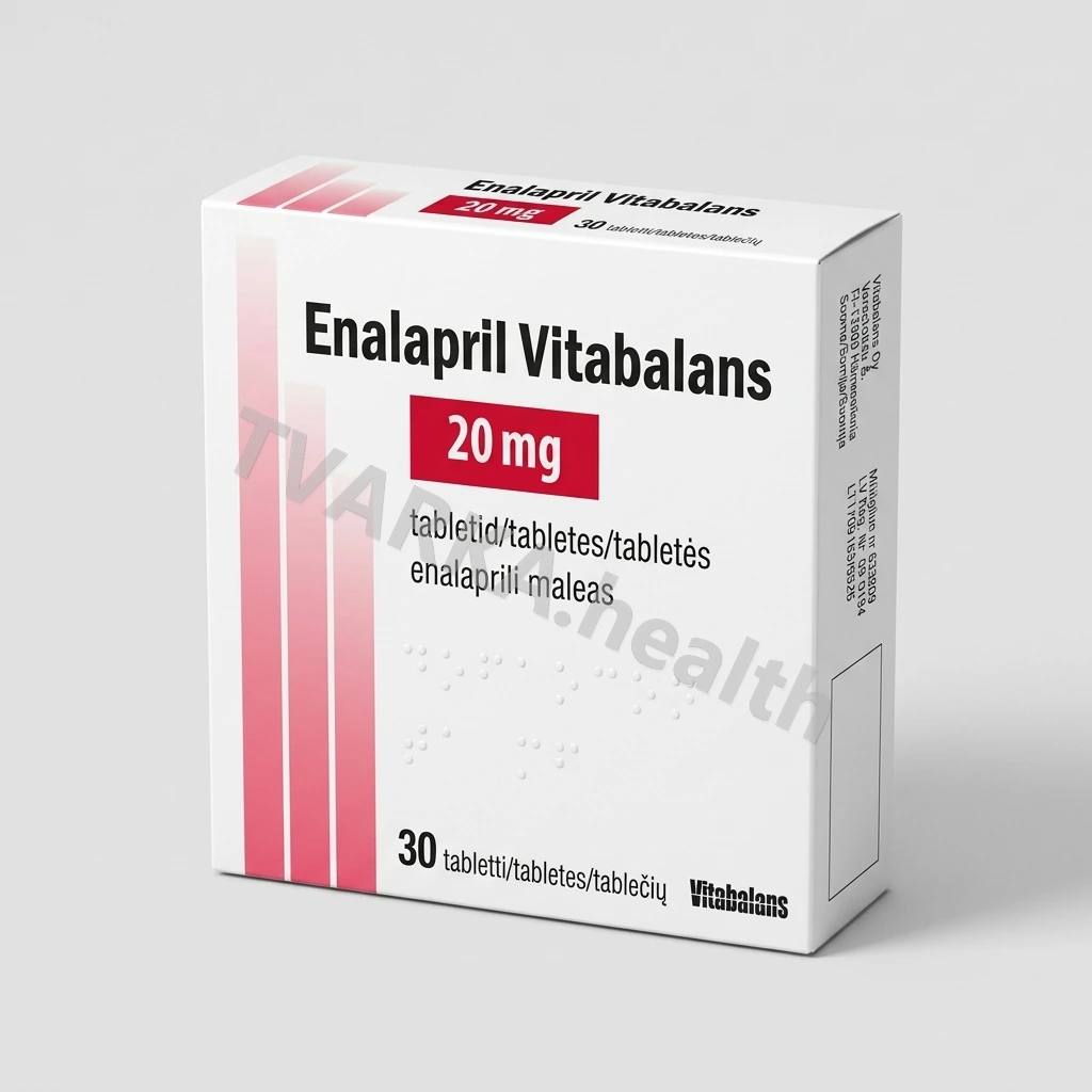 Enalapril Vitabalans 20 mg – pakuotės iliustracija