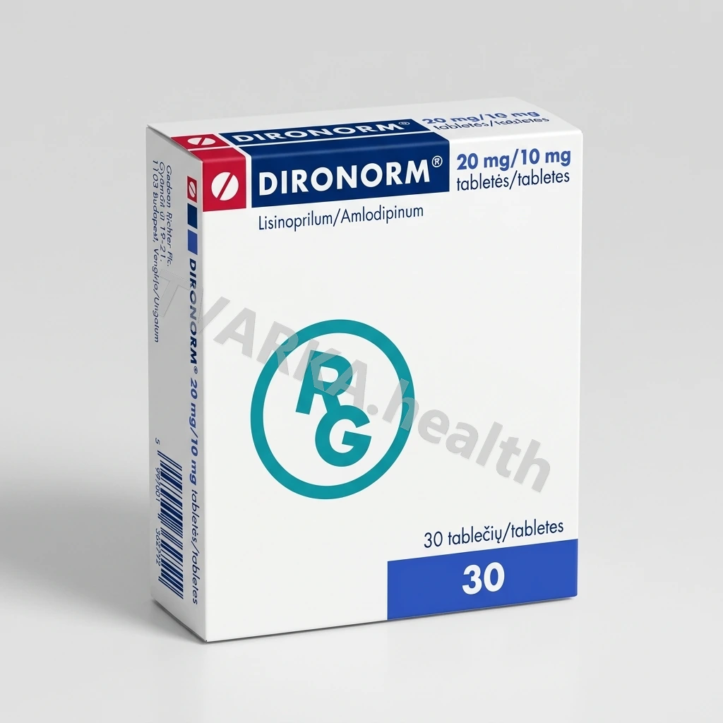 DIRONORM 20 mg/10 mg – pakuotės iliustracija