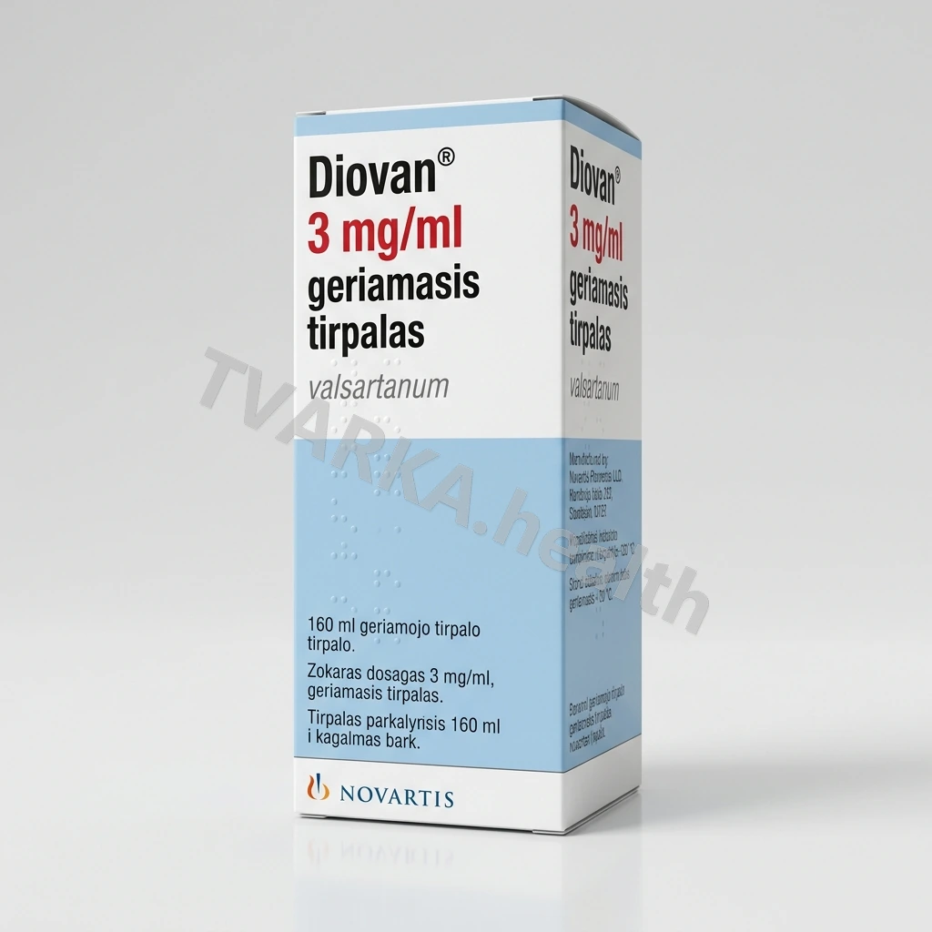Diovan 3 mg/ml – pakuotės iliustracija