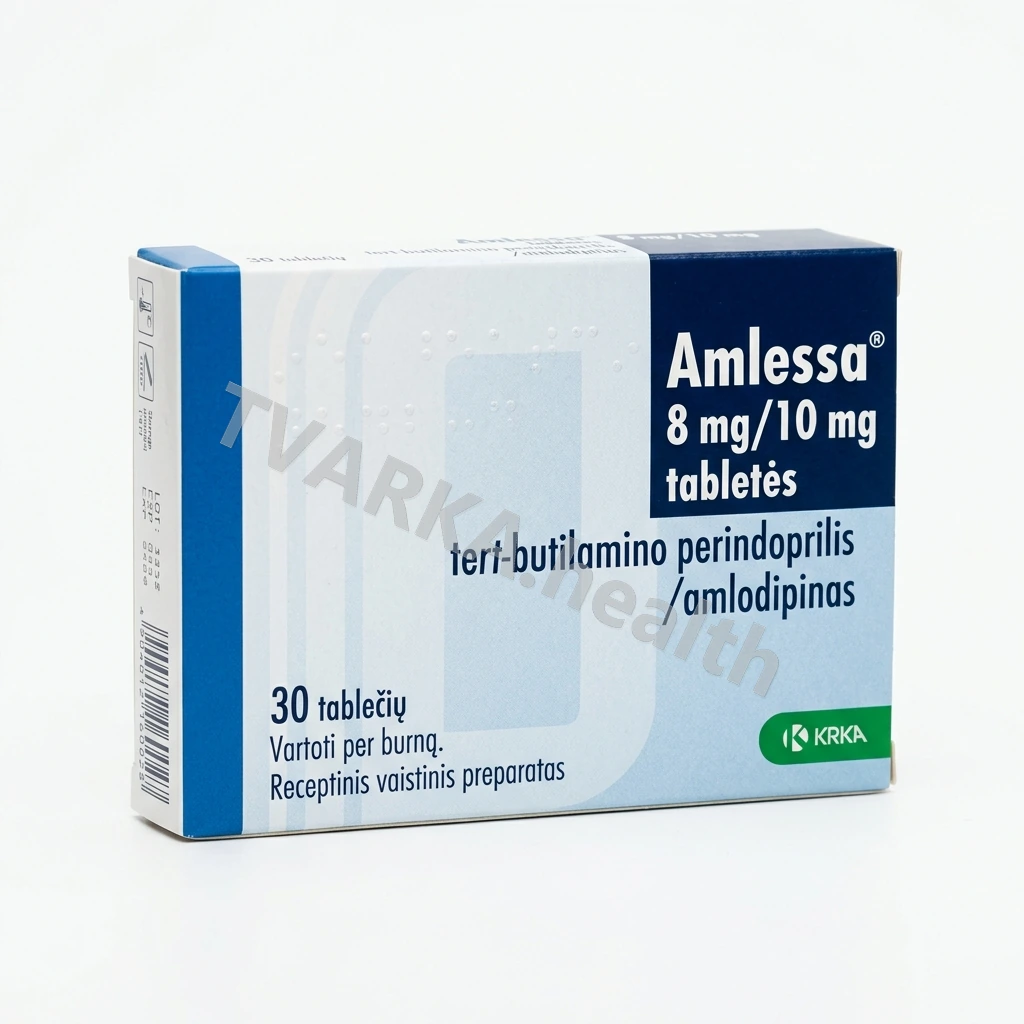 Amlessa 8 mg/10 mg – pakuotės iliustracija