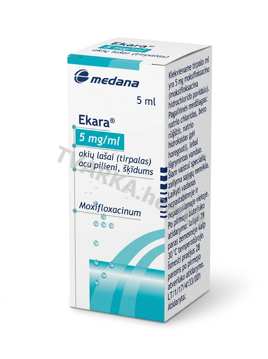 Ekara 5 mg/ml – pakuotės iliustracija