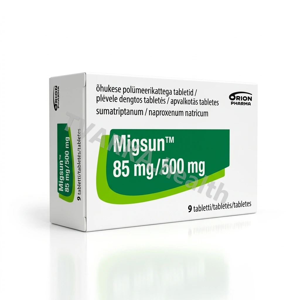 Migsun 85 mg/500 mg – pakuotės iliustracija