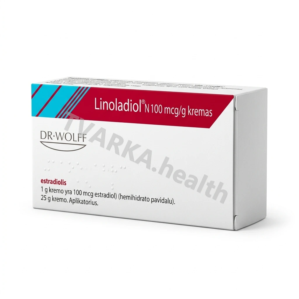 Linoladiol N 100 µg/g – pakuotės iliustracija