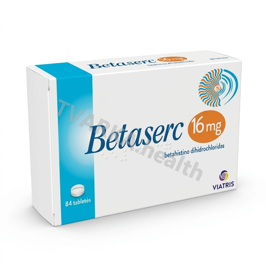 Betaserc 16 mg – pakuotės iliustracija