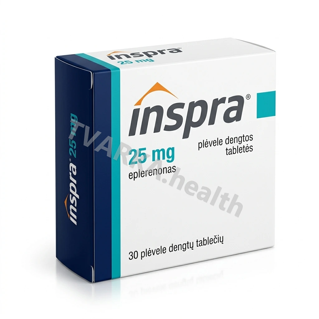 inspra 25 mg – pakuotės iliustracija
