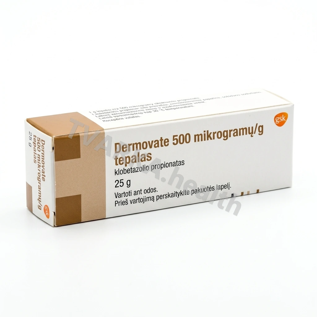 Dermovate 500 µg/g – pakuotės iliustracija
